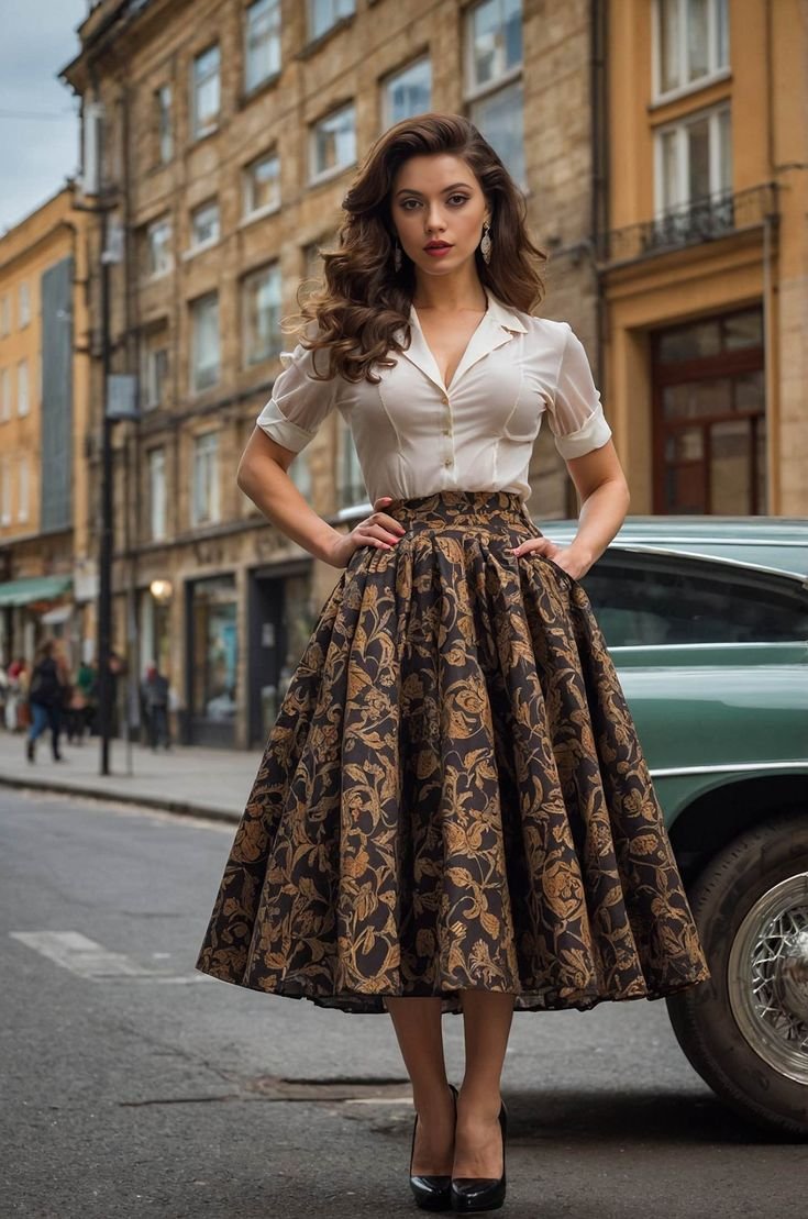 White Shirt with Gown